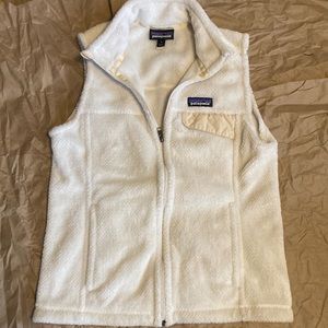 Cream Patagonia Re-Tool Vest. Size Medium